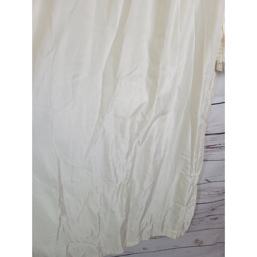 Vtg Neiman Marcus Bert Yelin Ivory Long Sleeve Nightgown Women's Size Medium - Picture 10 of 16